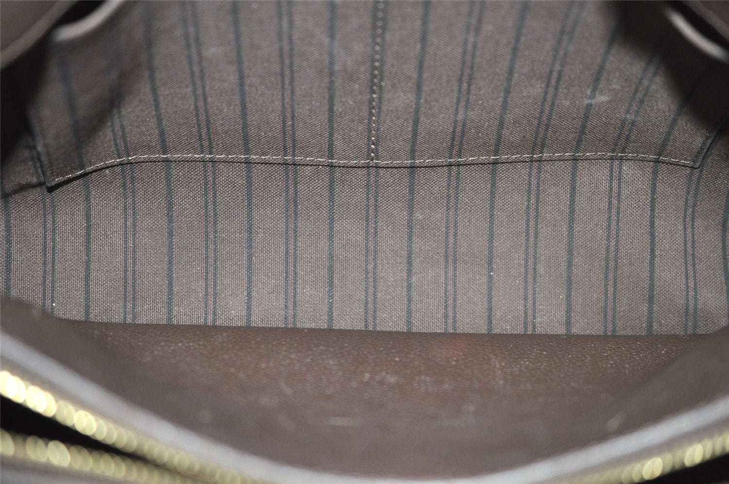 Auth Louis Vuitton Monogram Empreinte Montaigne MM 2Way Hand Bag Brown LV 4115I