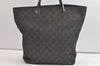 Authentic GUCCI Vintage Shoulder Tote Bag GG Canvas Leather 31243 Black 4115K