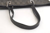 Authentic GUCCI Vintage Shoulder Tote Bag GG Canvas Leather 31243 Black 4115K
