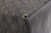 Authentic GUCCI Vintage Shoulder Tote Bag GG Canvas Leather 31243 Black 4115K