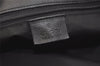 Authentic GUCCI Vintage Shoulder Tote Bag GG Canvas Leather 31243 Black 4115K