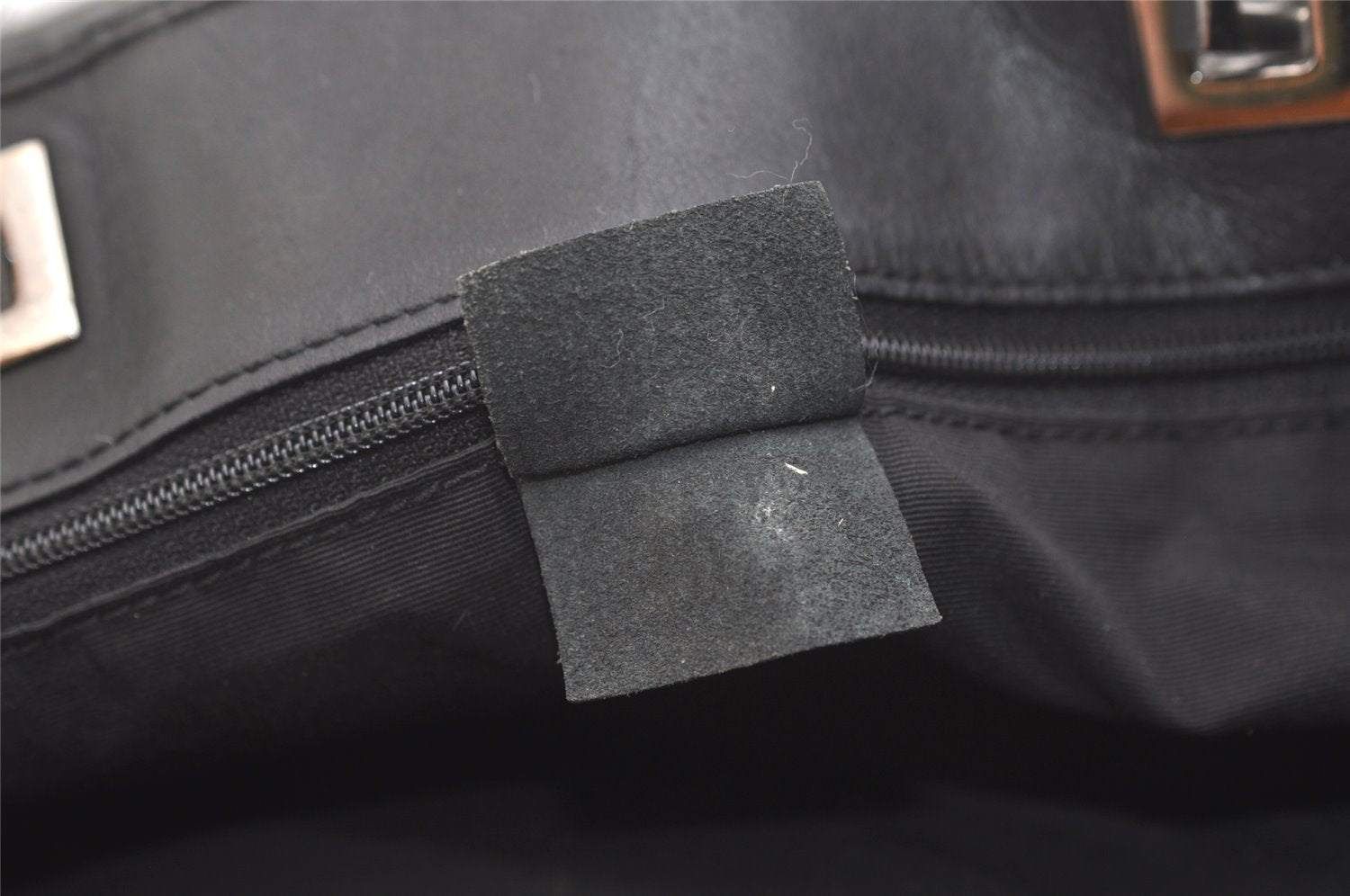 Authentic GUCCI Vintage Shoulder Tote Bag GG Canvas Leather 31243 Black 4115K