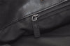 Authentic GUCCI Vintage Shoulder Tote Bag GG Canvas Leather 31243 Black 4115K