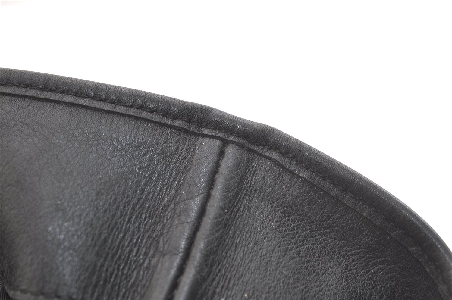 Authentic GUCCI Vintage Shoulder Tote Bag GG Canvas Leather 31243 Black 4115K