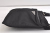 Authentic PRADA Nylon Tessuto Leather Shoulder Cross Body Bag Purse Black 4116K