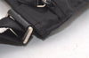 Authentic PRADA Nylon Tessuto Leather Shoulder Cross Body Bag Purse Black 4116K