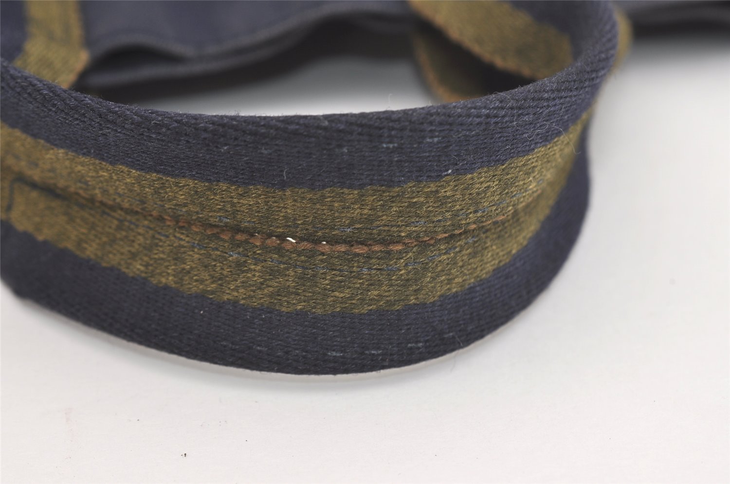 Authentic HERMES Vintage Fourre Tout PM Hand Tote Bag Canvas Navy 4117J