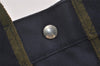 Authentic HERMES Vintage Fourre Tout PM Hand Tote Bag Canvas Navy 4117J