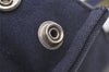 Authentic HERMES Vintage Fourre Tout PM Hand Tote Bag Canvas Navy 4117J