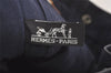 Authentic HERMES Vintage Fourre Tout PM Hand Tote Bag Canvas Navy 4117J