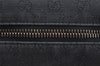 Authentic GUCCI Vintage Shoulder Tote Bag GG Canvas Leather 101292 Black 4118I