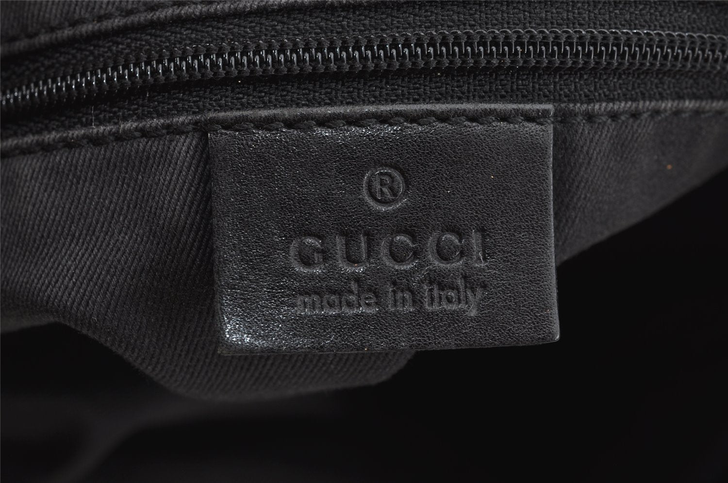 Authentic GUCCI Vintage Shoulder Tote Bag GG Canvas Leather 101292 Black 4118I