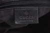 Authentic GUCCI Vintage Shoulder Tote Bag GG Canvas Leather 101292 Black 4118I