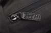 Authentic GUCCI Vintage Shoulder Tote Bag GG Canvas Leather 101292 Black 4118I