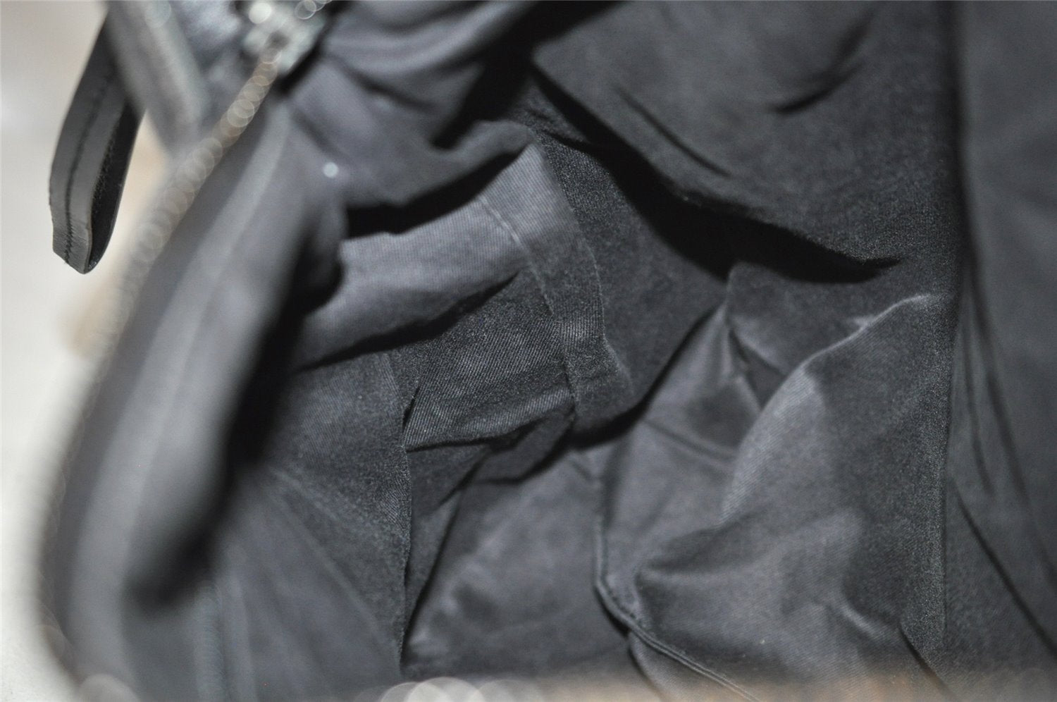 Authentic GUCCI Vintage Shoulder Tote Bag GG Canvas Leather 101292 Black 4118I