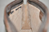 Authentic GUCCI Vintage Clutch Hand Bag Purse GG PVC Leather Brown Junk 4119K