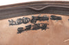 Authentic GUCCI Vintage Clutch Hand Bag Purse GG PVC Leather Brown Junk 4119K