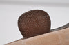 Authentic GUCCI Vintage Clutch Hand Bag Purse GG PVC Leather Brown Junk 4119K
