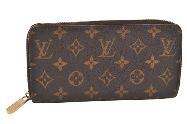 Authentic Louis Vuitton Monogram Zippy Long Wallet Purse M60017 LV 4121K