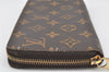 Authentic Louis Vuitton Monogram Zippy Long Wallet Purse M60017 LV 4121K