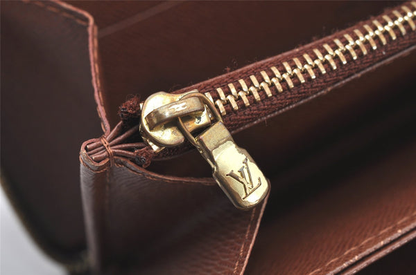 Authentic Louis Vuitton Monogram Zippy Long Wallet Purse M60017 LV 4121K