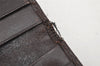 Authentic FENDI Vintage Zucca Long Wallet Purse Canvas Leather Brown Black 4122I