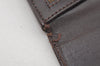 Authentic FENDI Vintage Zucca Long Wallet Purse Canvas Leather Brown Black 4122I