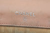 Auth CHANEL Calf Skin Micro Belted CoCo Mark Bifold Wallet Purse Beige 4122K