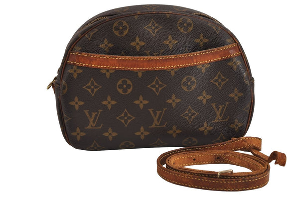 Authentic Louis Vuitton Monogram Blois Shoulder Cross Body Bag M51221 Junk 4123J