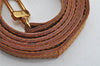 Authentic Louis Vuitton Leather Shoulder Strap Beige 44.9" LV 4124I