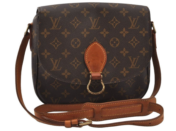 Authentic Louis Vuitton Monogram Saint Cloud GM M51242 Shoulder Cross Bag 4124J