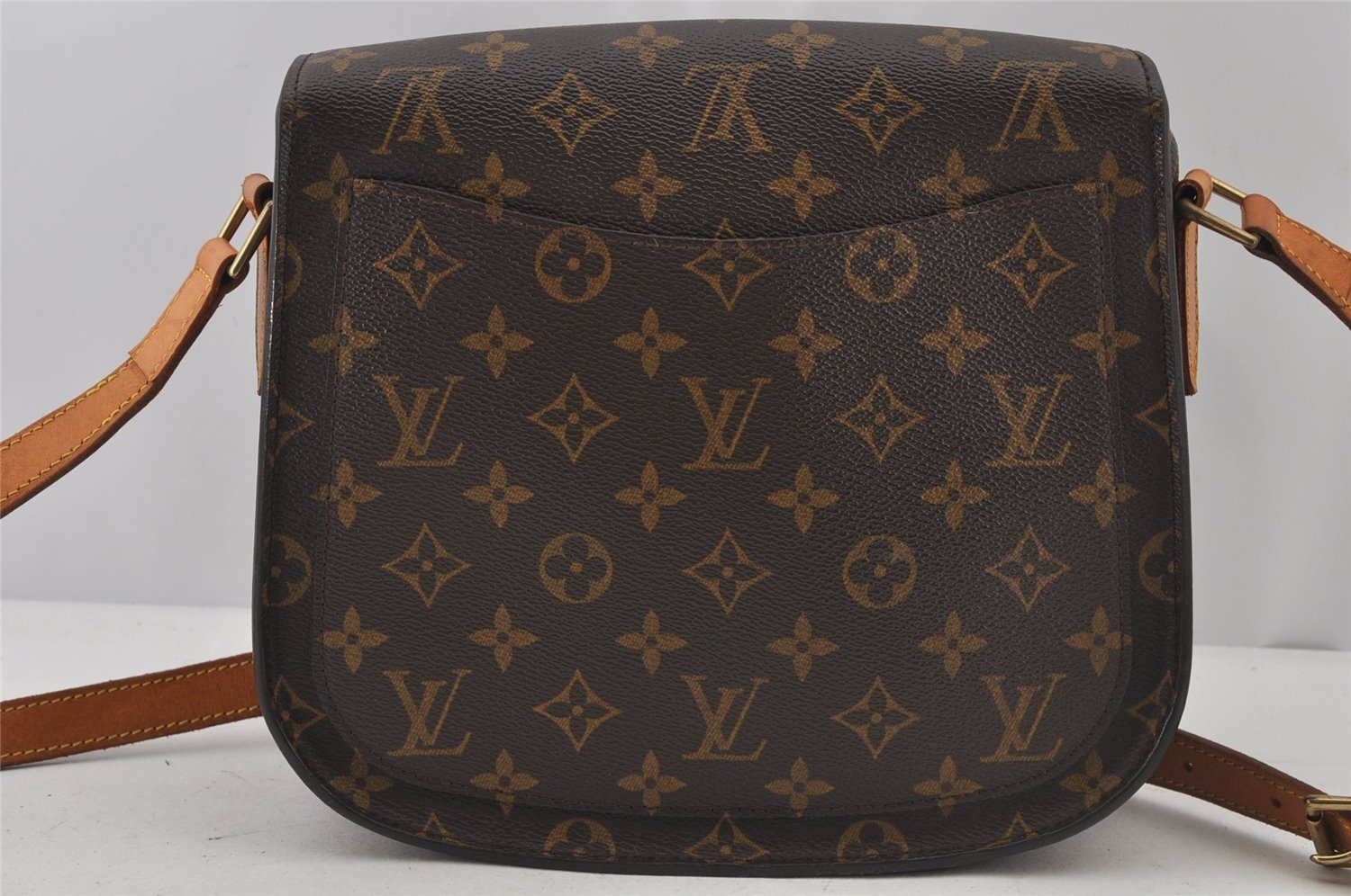 Authentic Louis Vuitton Monogram Saint Cloud GM M51242 Shoulder Cross Bag 4124J