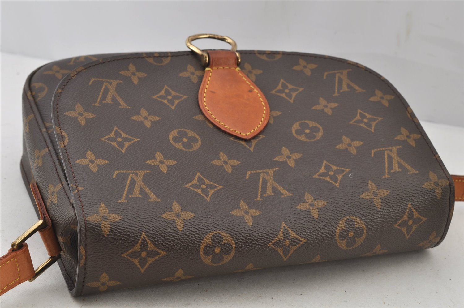 Authentic Louis Vuitton Monogram Saint Cloud GM M51242 Shoulder Cross Bag 4124J