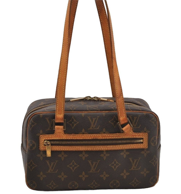 Authentic Louis Vuitton Monogram Cite MM Shoulder Bag M51182 LV Junk 4126J