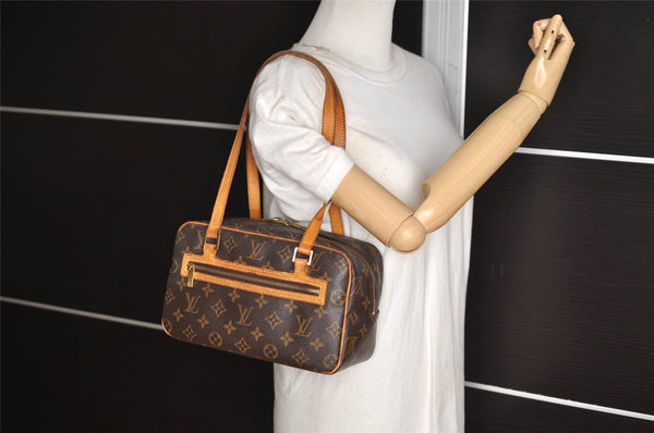 Authentic Louis Vuitton Monogram Cite MM Shoulder Bag M51182 LV Junk 4126J