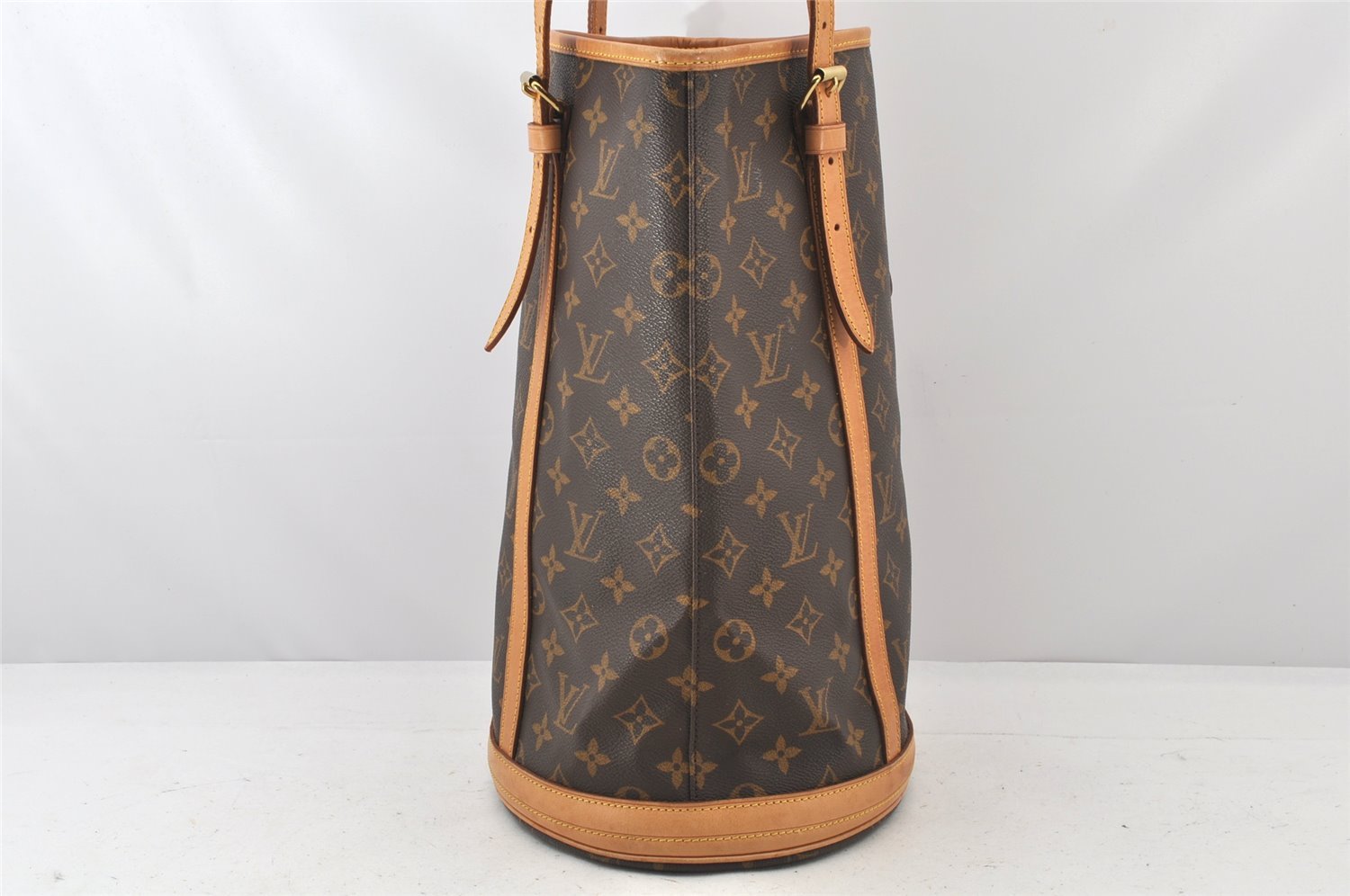 Authentic Louis Vuitton Monogram Bucket GM Shoulder Tote Bag M42236 Junk 4127K