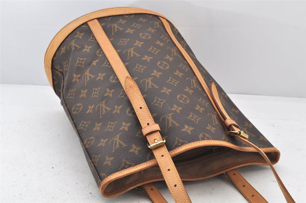 Authentic Louis Vuitton Monogram Bucket GM Shoulder Tote Bag M42236 Junk 4127K