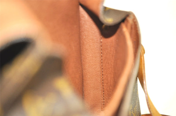 Authentic Louis Vuitton Monogram Cartouchiere MM M51253 Shoulder Cross Bag 4128I