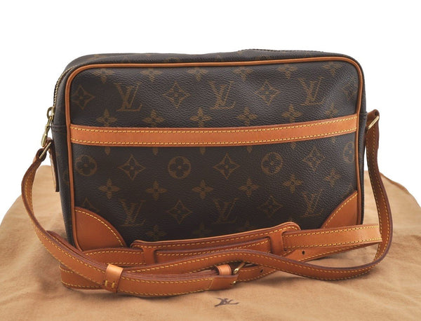 Authentic Louis Vuitton Monogram Trocadero 27 Shoulder Cross Bag M51274 LV 4128J