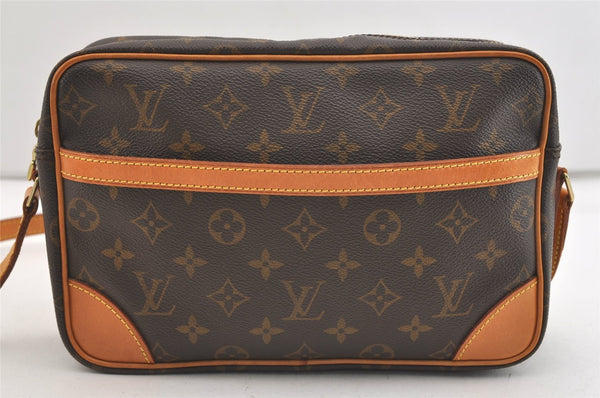 Authentic Louis Vuitton Monogram Trocadero 27 Shoulder Cross Bag M51274 LV 4128J