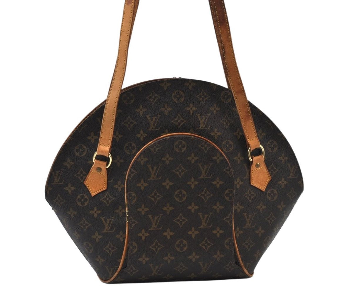 Authentic Louis Vuitton Monogram Ellipse Shopping Shoulder Bag M51128 LV 4129I