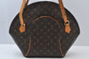 Authentic Louis Vuitton Monogram Ellipse Shopping Shoulder Bag M51128 LV 4129I