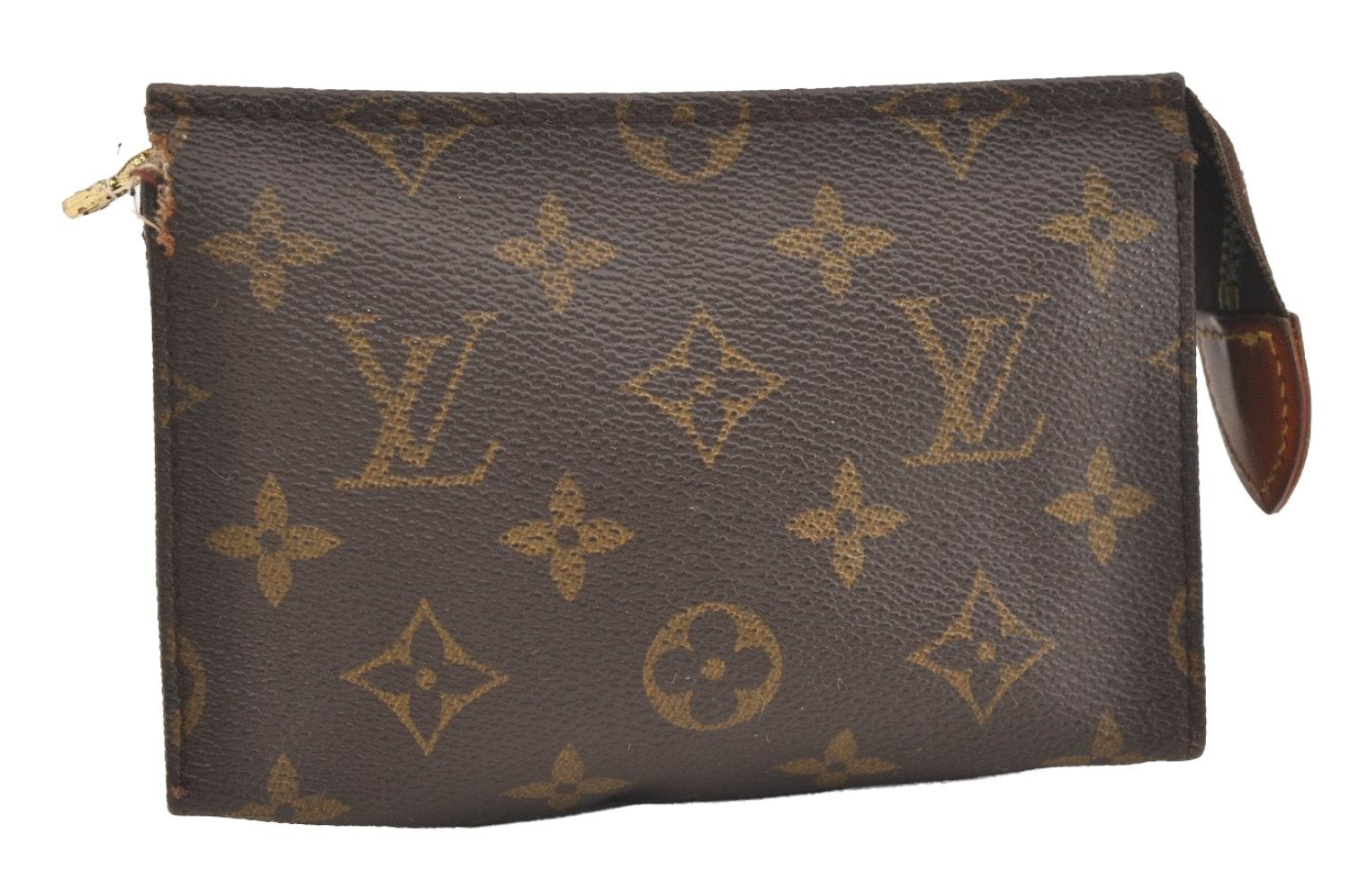 Auth Louis Vuitton Monogram Poche Toilette 15 M47546 Cosmetics Pouch Junk 4129J