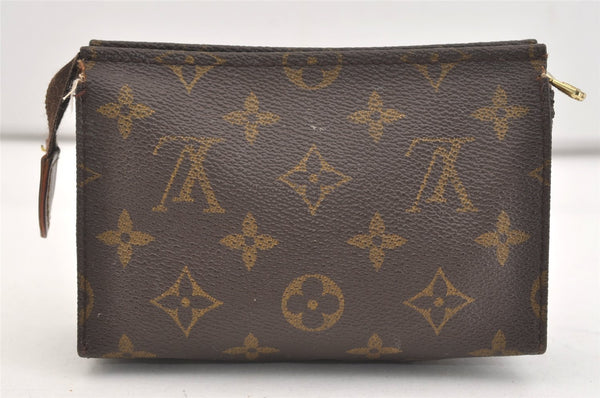 Auth Louis Vuitton Monogram Poche Toilette 15 M47546 Cosmetics Pouch Junk 4129J