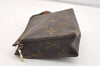 Auth Louis Vuitton Monogram Poche Toilette 15 M47546 Cosmetics Pouch Junk 4129J