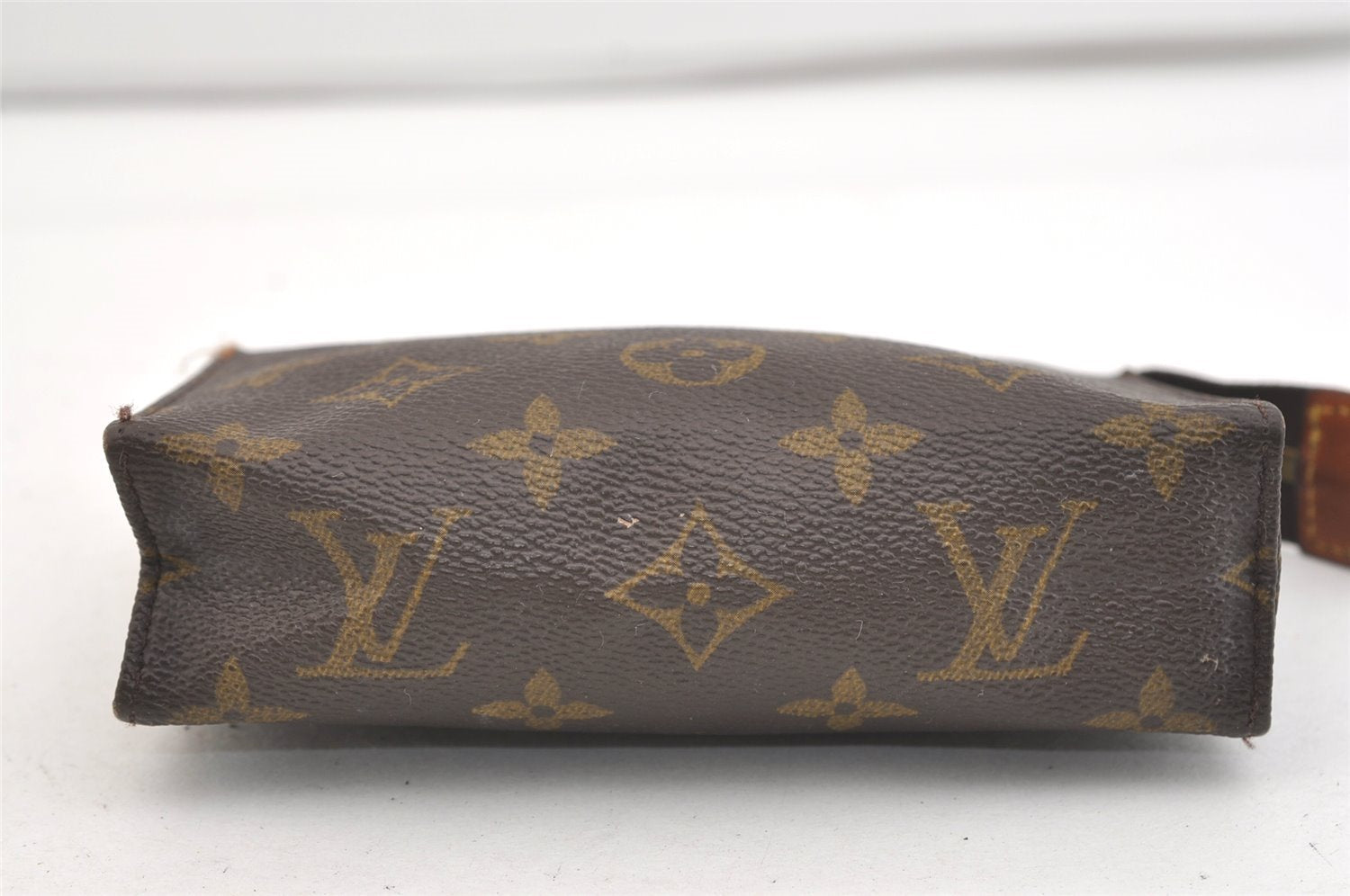 Auth Louis Vuitton Monogram Poche Toilette 15 M47546 Cosmetics Pouch Junk 4129J