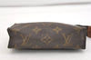 Auth Louis Vuitton Monogram Poche Toilette 15 M47546 Cosmetics Pouch Junk 4129J