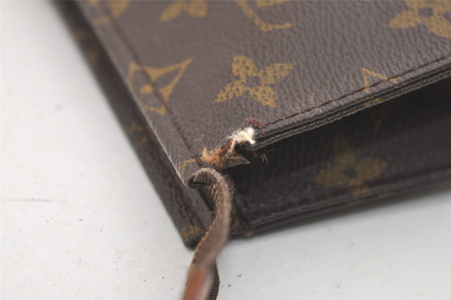 Auth Louis Vuitton Monogram Poche Toilette 15 M47546 Cosmetics Pouch Junk 4129J