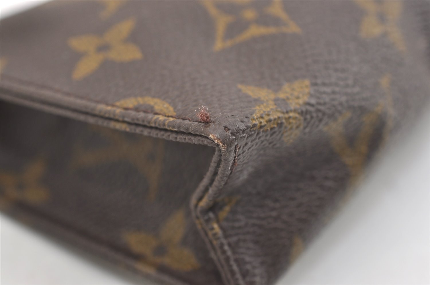 Auth Louis Vuitton Monogram Poche Toilette 15 M47546 Cosmetics Pouch Junk 4129J