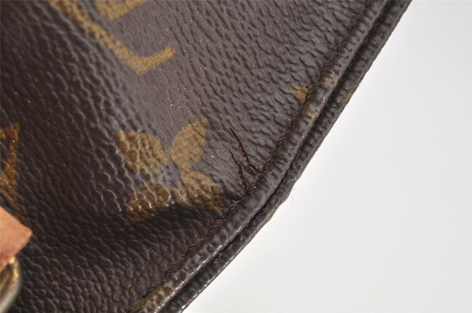 Authentic Louis Vuitton Monogram Cartouchiere MM M51253 Shoulder Cross Bag 4130I